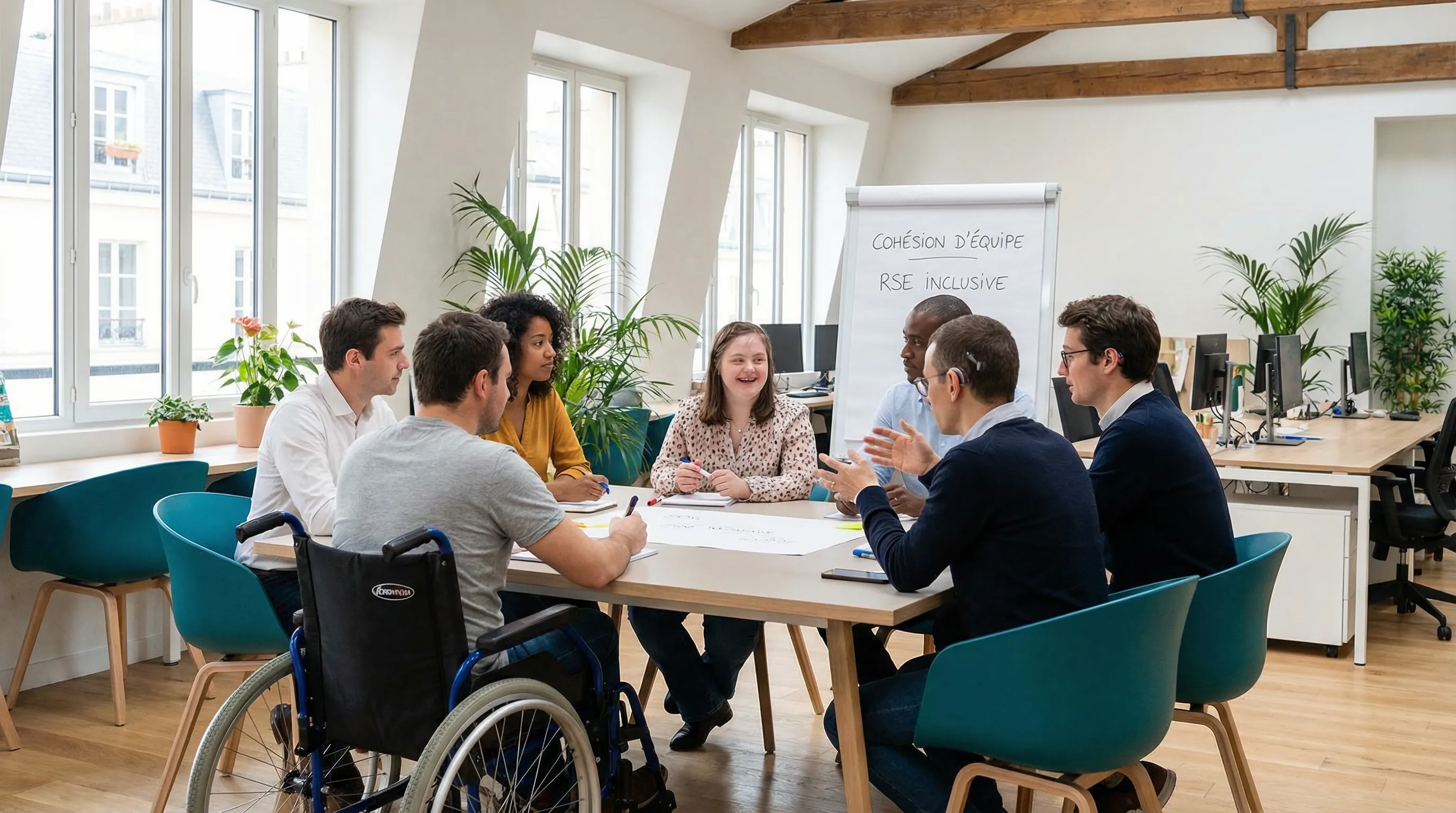 Activité de team building inclusive